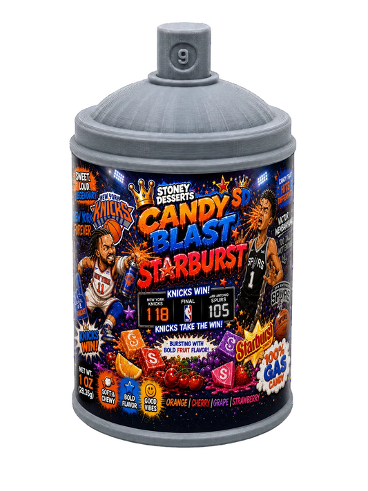 STONEY KNICKS FINALS 1 OZ STASH JAR CANDY BLAST STARBURST